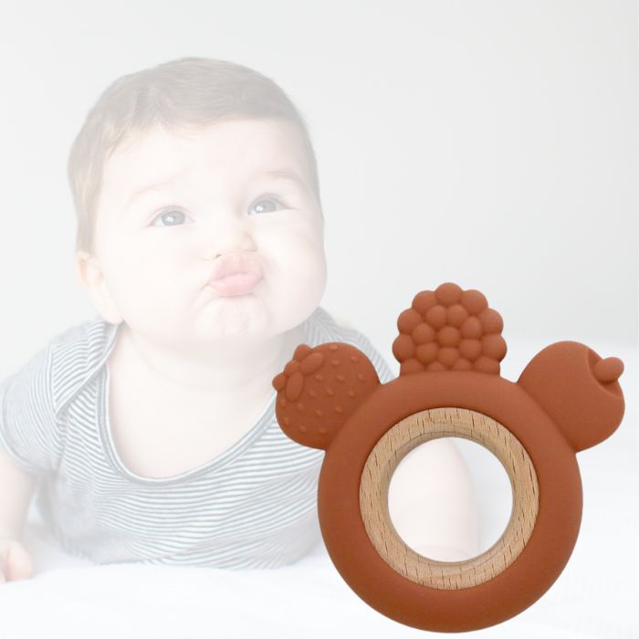 Anneau de dentition en bois - FruttieDent™