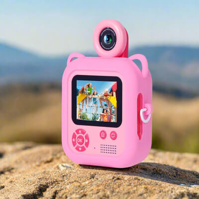 appareil photo enfant avec une caméra frontale pour selfie