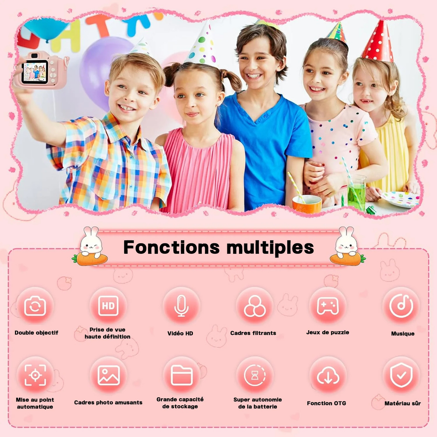 appareil photo enfant multifonction