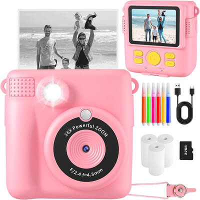 appareil photo instantané enfant avec accessoires DIY