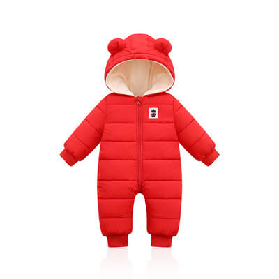 barboteuse bébé rouge