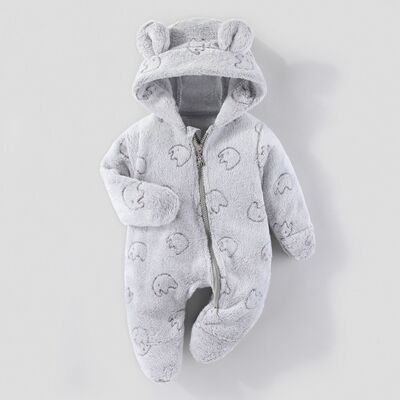 Barboteuse grise pour petit garçon