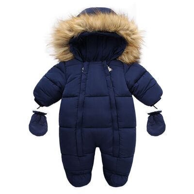 Barboteuse pour petit garçon avec gants détachables