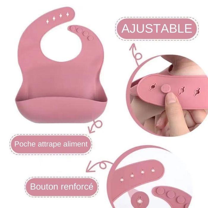 Bavoir bébé - Set repas bebe (6 pièces) JoyMeal™