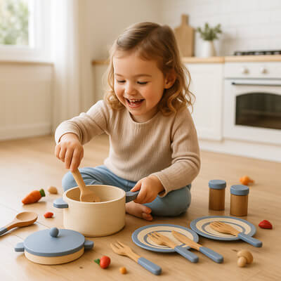 dinette en bois, cadeau idéal pour petite fille