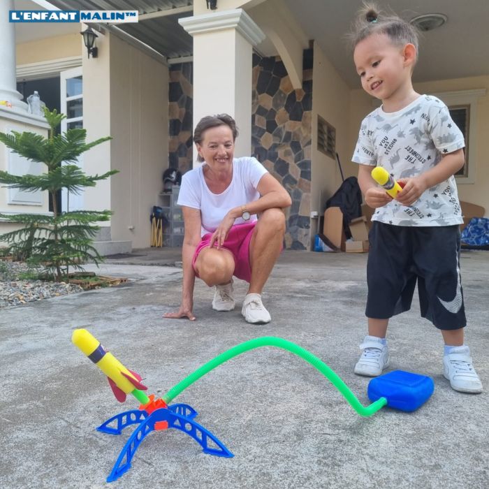lanceur de fusée volante pour enfant jeu plein air jeu d'extérieur boutique l'enfant malin jeu de l'été 2023
