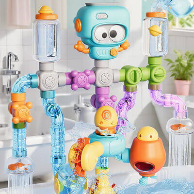 jouet de bain au design robot