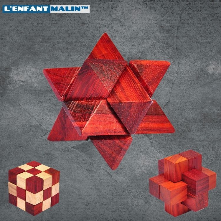casse tete adulte casse tete chinois en bois casse-tête casse tete cube bois casse tete chinois bois puzzle adulte bois casse tete pyramide casse-tete en bois anti stress boite secrete casse tete idée cadeau casse tete etoile casse tete croix du charpentierboutique enfant malin casse tete etoile