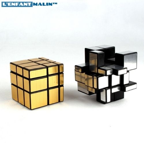 casse tete chinois casse tete rubix cube couleur or et argent anti stress boutique jeu éducatifs enfant malin adulte et enfant