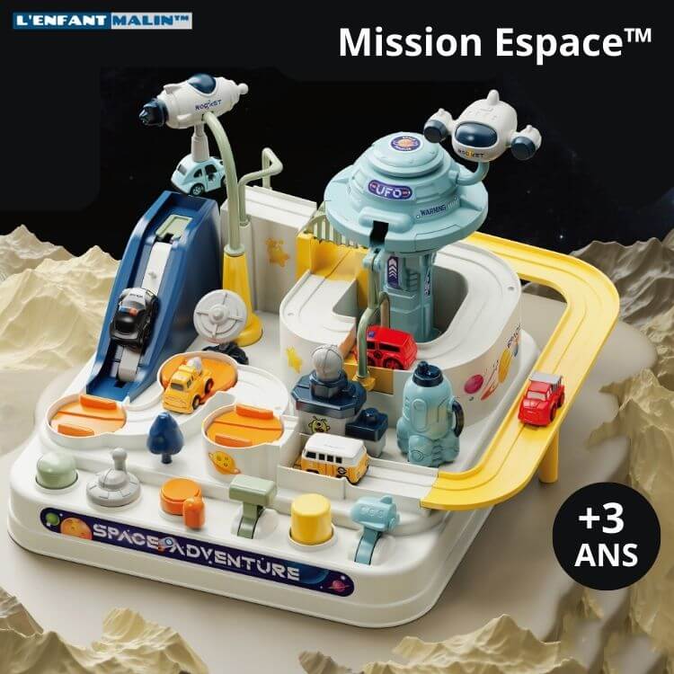 circuit voiture pour enfant thématique de l'espace jouet et circuit montessori l'enfant malin boutique