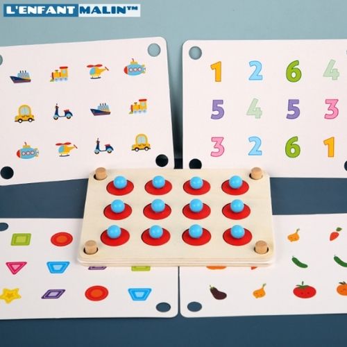 jeu de memoire enfant jeu éducatifs en bois casse tete enfant boutique enfant malin jouets ludique motricité cerveau developpement coordination oeil main famille parentalité jeux éducatifs halte garderie assitante maternelle espace de jeu aider les enfants a la concentration enfant de 3 ans enfant de 4 ans enfant de 5 ans image du jeu éducatifs