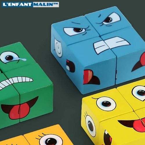 enfant qui joue au jeu de societé en bois grimaces colorés amusant jeu de societé pour enfant jeu de societé pour adulte enfant malin boutique jeu éducatifs jeu en bois avec cartes et sonnette amusant jeu bois