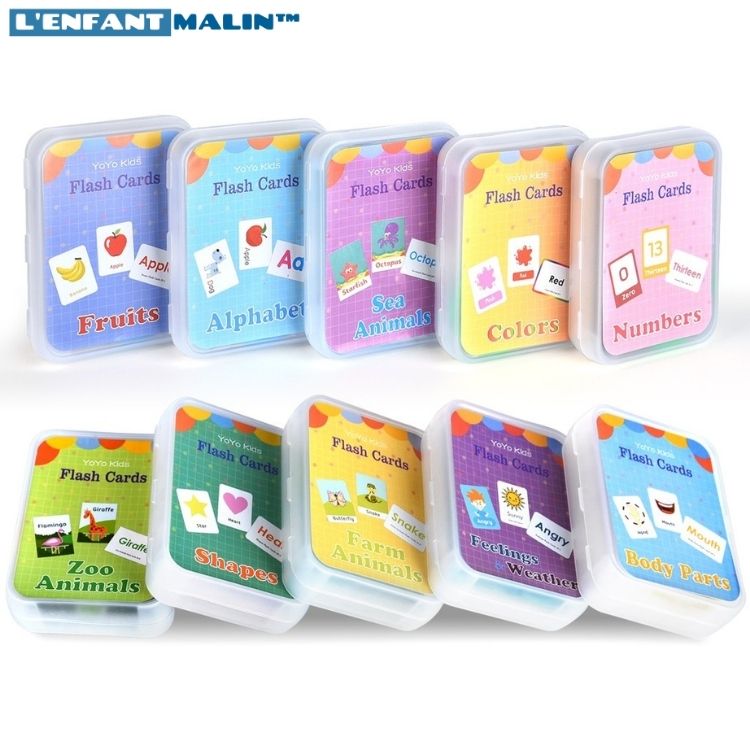 jeu éducatifs anglais pour enfants flashcards anglais pour débutant facile pour les enfants jeu intéractif jeu éducatifs avec carte illustrer facile pour les enfants pour initiation à l anglais boutique jeu éducatifs l'enfant malin collection anglais pour enfants
