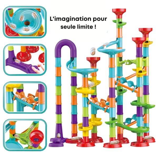 jeux de construction circuit a bille bloc de construction jeux éducatifs enfant
