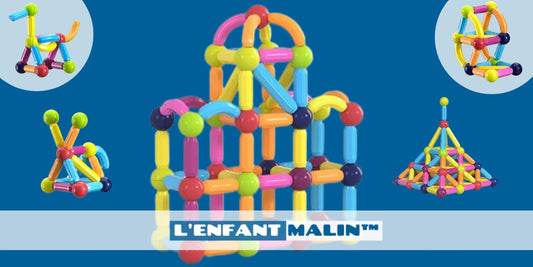 jeu magnetique jeu de construction magnetique L'enfant malin jeu magnétique jeu aimanté imagination enfant tout age