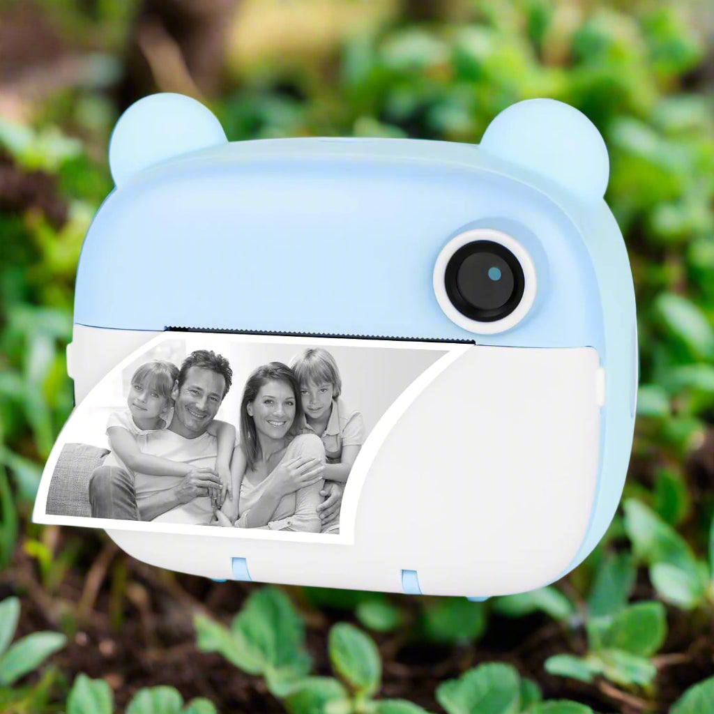 appareil photo enfant bleu mignon