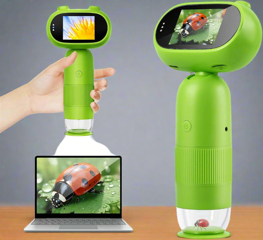microscope de poche pour enfant vert