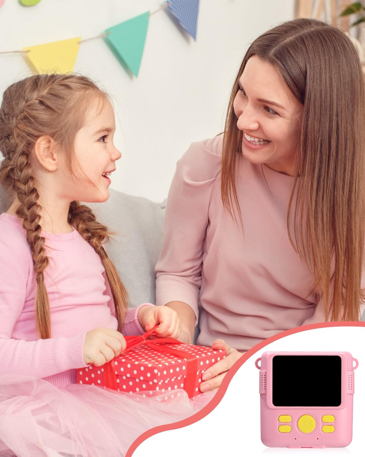 Appareil photo instantané enfant moment de partage