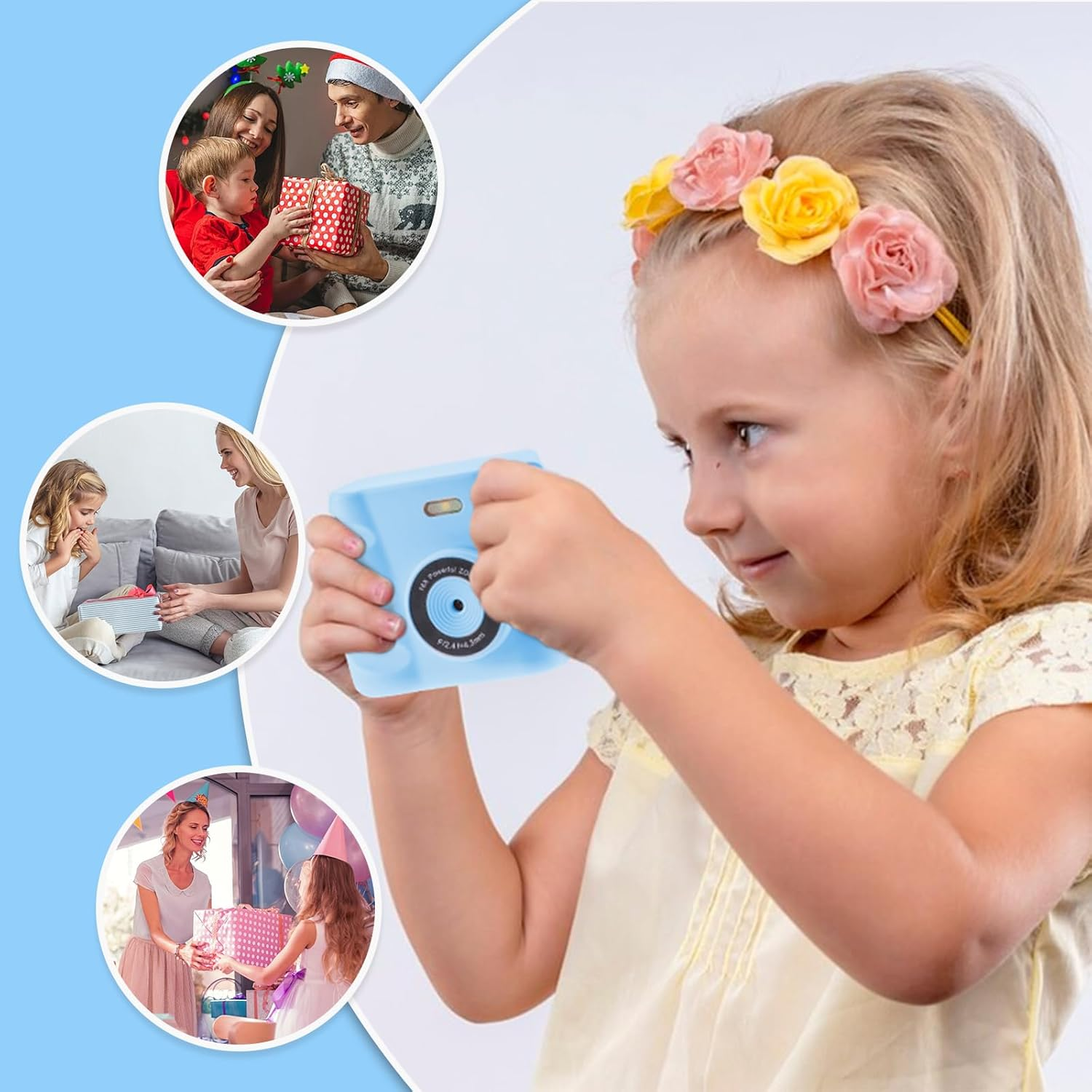 Appareil photo instantané enfant petite fille