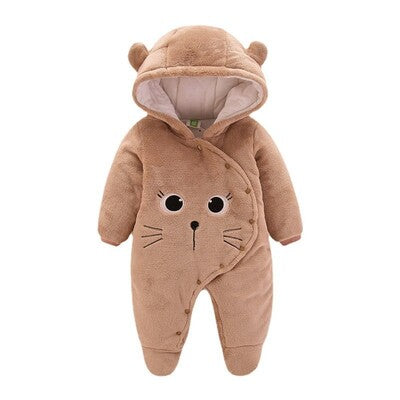 barboteuse polaire marron
