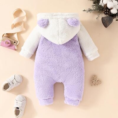 barboteuse polaire violette