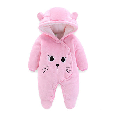 barboteuse rose en velours