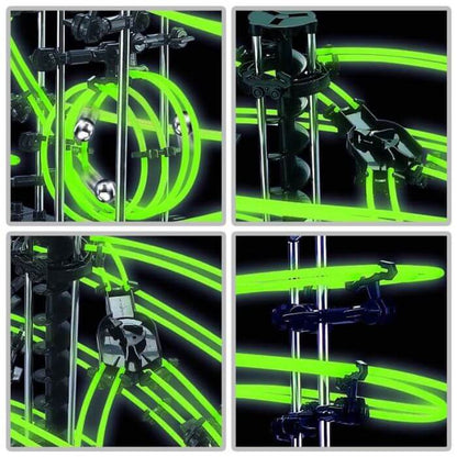 circuit de bille fluorescent idee cadeau de noel circuit billes jeu de construction 