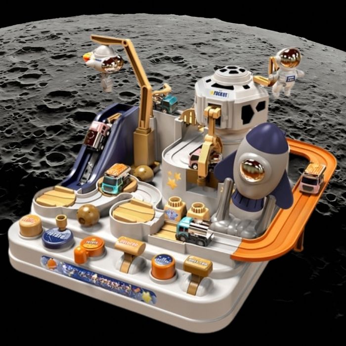 Circuit voiture pour enfant thèmatique de l'espace jouet montessori jeu éducatif l'enfant malin boutique