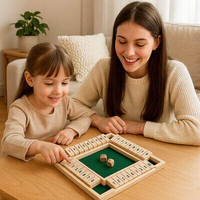 Deux sœurs jouant au jeu de société adulte, moment familial et éducatif, jeu de réflexion
