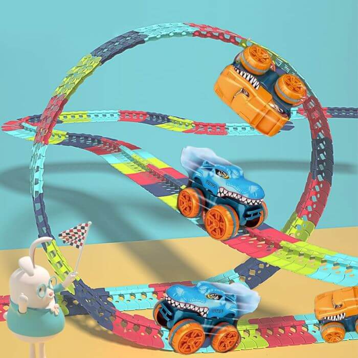 circuit dinosaure circuit voiture looping circuit voiture enfant et jouet dinosaure cadeau de noel 