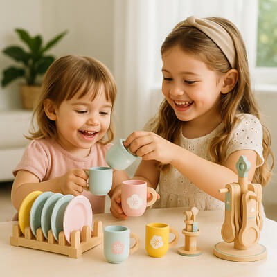 Dinette enfant- Ustensiles de cuisine en bois Cookidoo™
