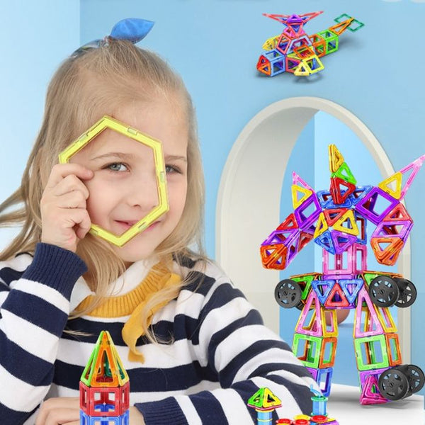 Jokooan Blocs de Construction Magnétique(50 Pièces), Jeux Construction  Aimanté Jeu Magnétique Jeux Montessori Jeux Educatif pour Les Enfants 4 Ans  + : : Jouets