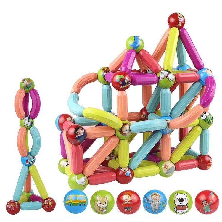 Stick Jeu magnétique avec stick aimantés de couleurs L