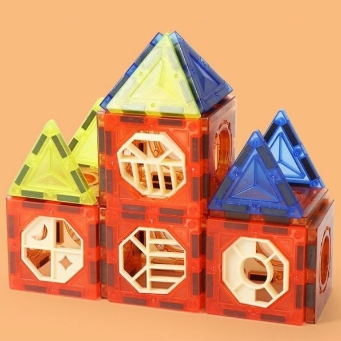 jeu de construction magnétique très coloré pour les enfants à partir de 4 ans jeux aimantés 