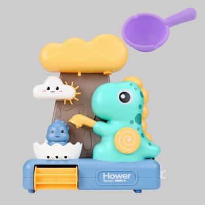 jouet de bain éducatif dinosaure aux couleurs vives