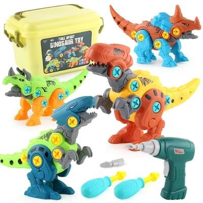 jouets dinosaures à assembler