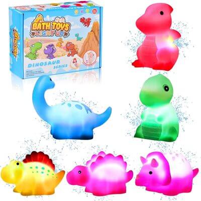 Set de 6 jouets dinosaures pour le bain, parfaits pour les enfants dès 1 an