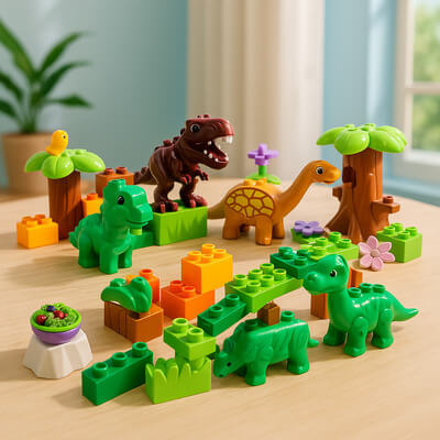 jouets dinosaures stimulant la créativité et l’imagination des enfants
