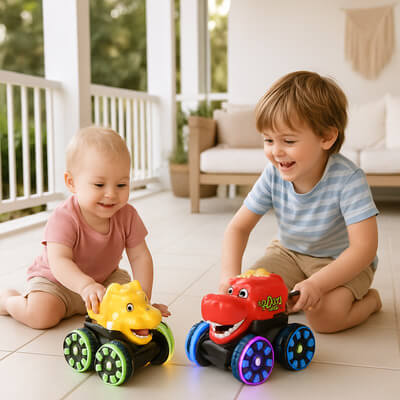 Jouets dinosaures en voitures amusantes pour garçons