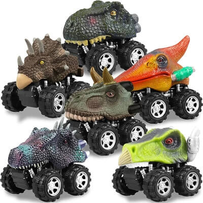 jouets dinosaures, petites voituresdinosaures