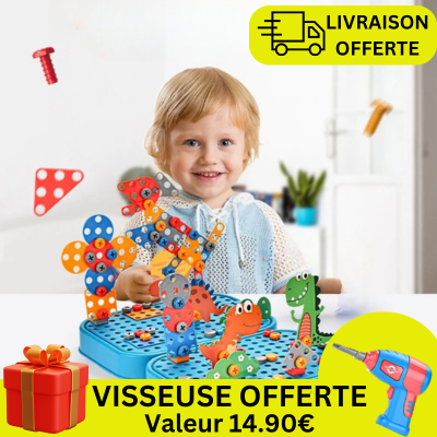 FunnyBrico™ - Mallette de bricolage enfant transportable
