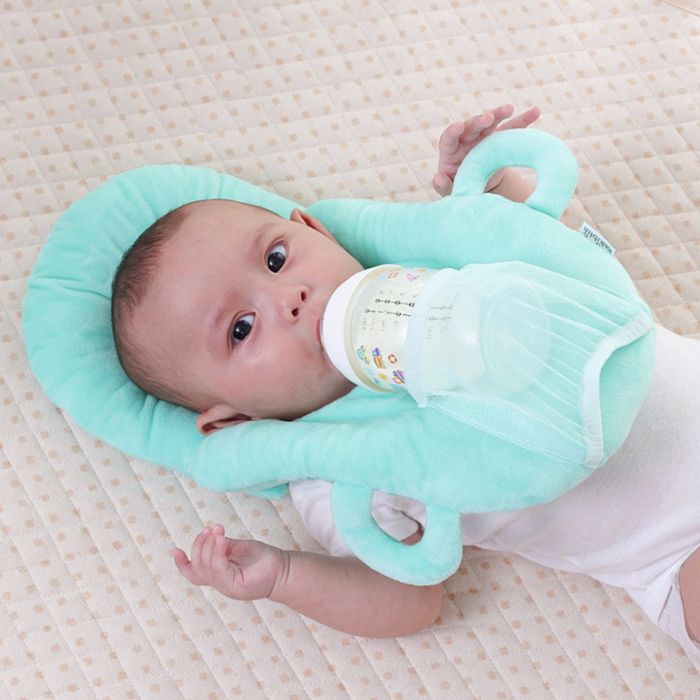 le porte biberon vert BibHolder porte biberon main libre repose biberon oreiller bebe biberon bebe