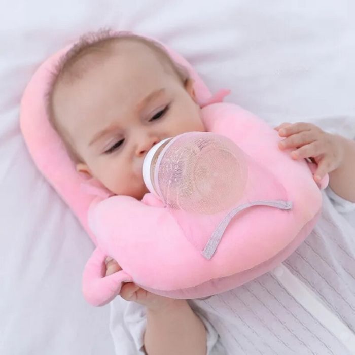 le porte biberon rose BibHolder porte biberon main libre repose biberon oreiller bebe biberon bebe