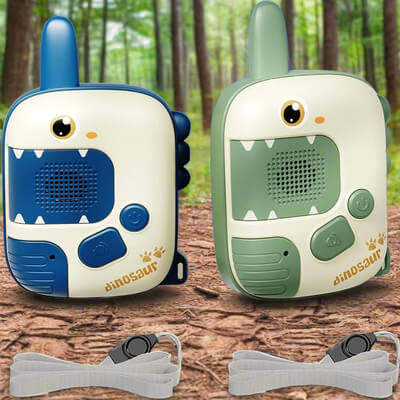 talkie walkie enfant avec motif dinosaure