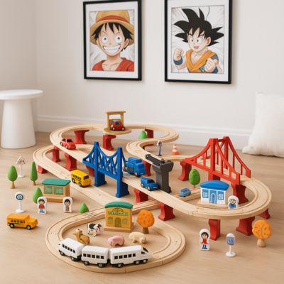 train en bois pour enfant