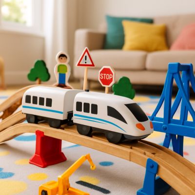 train en bois pour enfant