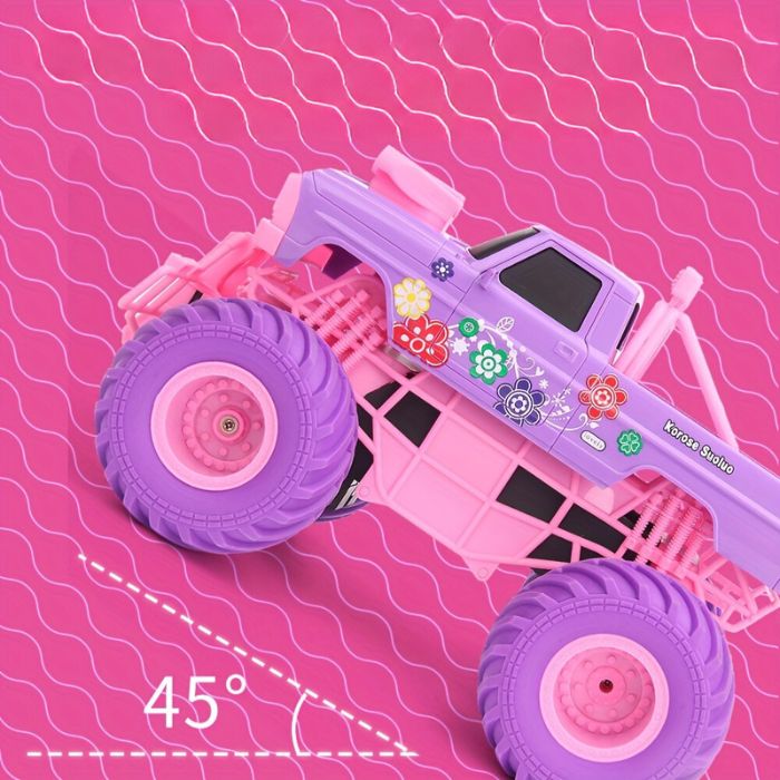 voiture-télécommandée-drift-voiture-télécommandée-voiture-télécommandée-tout-terrain-voiture-idee-cadeau-de-noel-petite-fille-rose
