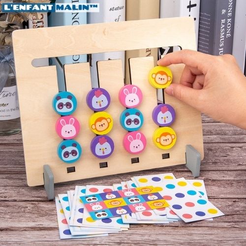 jeu de logique jeu de memoire avec des animaux jeux creatifs jeu éducatifs casse tete pour enfant casse tete en bois jeu éducatifs jouets ludique image enfant intelligent jeu de memoire enfant jeu éducatifs en bois casse tete enfant boutique enfant malin jouets ludique motricité cerveau developpement coordination oeil main famille parentalité jeux éducatifs halte garderie assistante maternelle espace de jeu aider les enfants a la concentration enfant de 3 ans enfant de 4 ans enfant de 5 ans