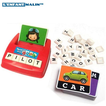 jeu éducatifs pour apprendre l anglais débutant avec carte illustré et lettres pour former des mots enfant malin