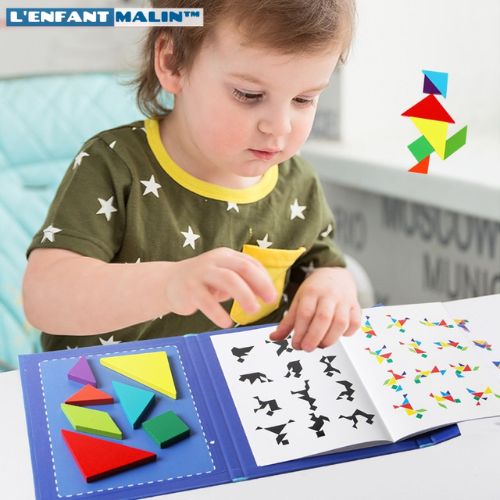 Puzzle magnétique tangram - Puzzle magnétique pour enfants – L'Enfant Malin